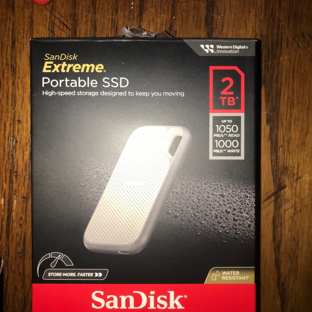 Sandisk 2TB Extreme Portable Storage